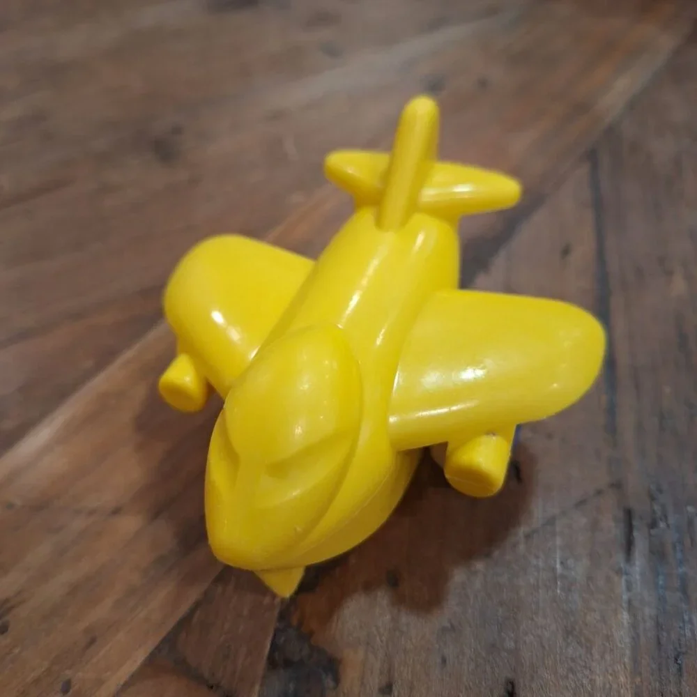 Viking Toys Sweden Jumbo Plane 1148 Yellow Play Vehicle Rubber Wheel Air Toddler